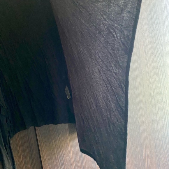 Black Open Cascading Waterfall Cardigan - Picture 3 of 5